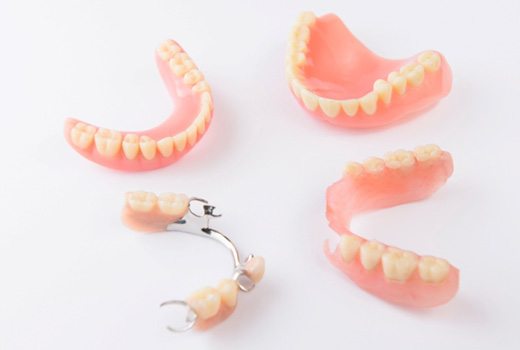 various types of dentures