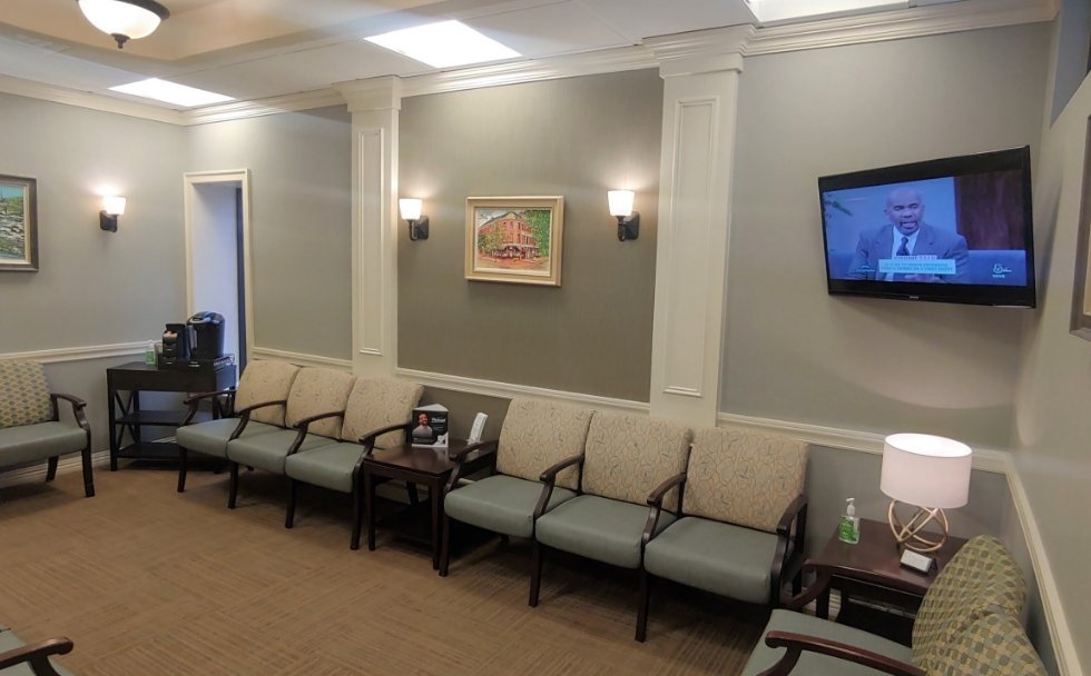 Dental office waiting room